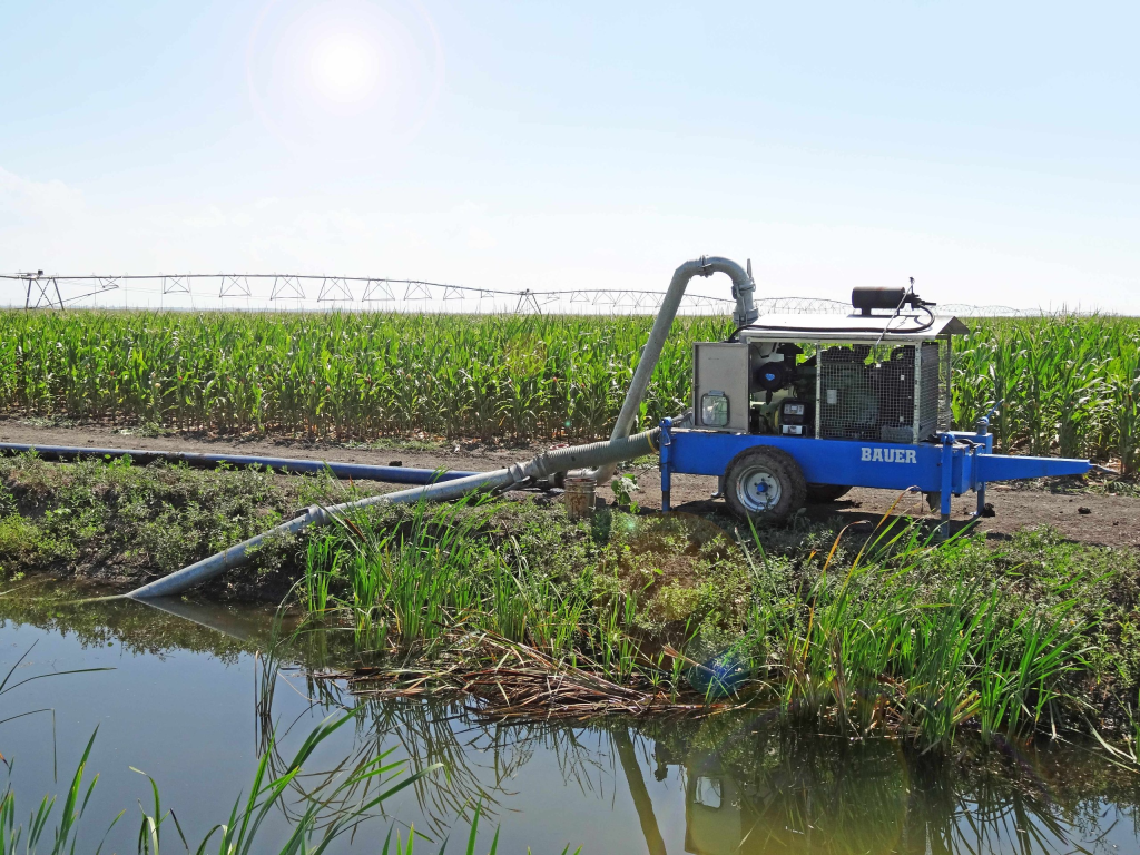 Diesel Irrigation Pump in Action