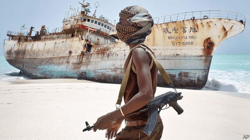 Depiction of Somali Pirate.