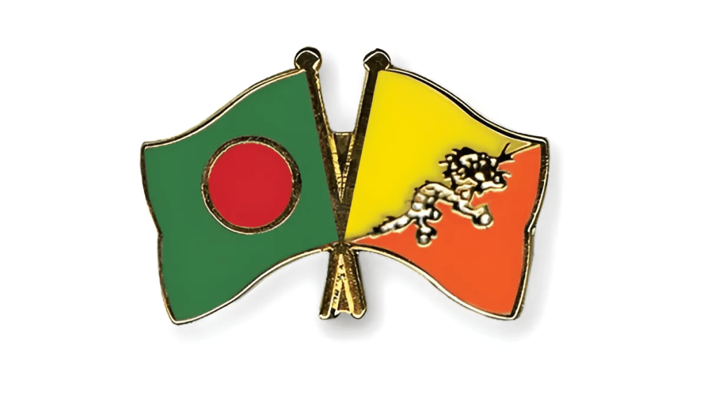 Bhutan and Bangladesh flag together.