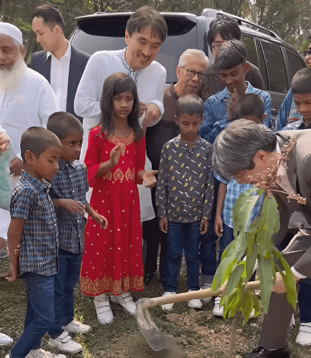 Tree planting ceremony by Japanese Ambassador in Bangladesh